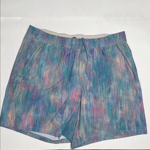 Lululemon Pace Breaker Short 7” Lined Men XL Pixel Diffuse Multi PDIM
